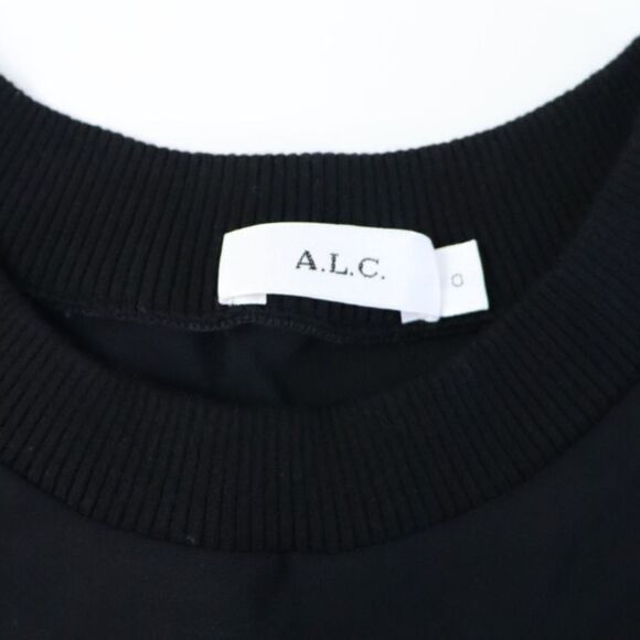 A.L.C Lindsey Black Cold Shoulder Ruffle Top Black Size 0 - Picture 11 of 11